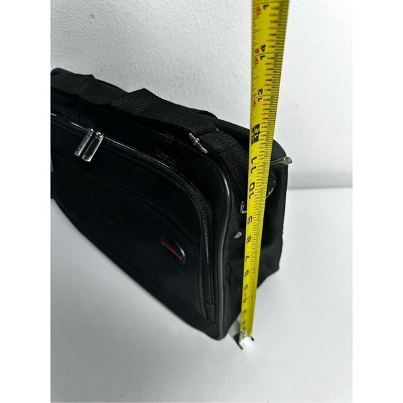 Luro Black Computer Laptop Bag with Handle and Strap - Picture 8 of 11